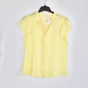 NWT Rickis yellow medium blouse